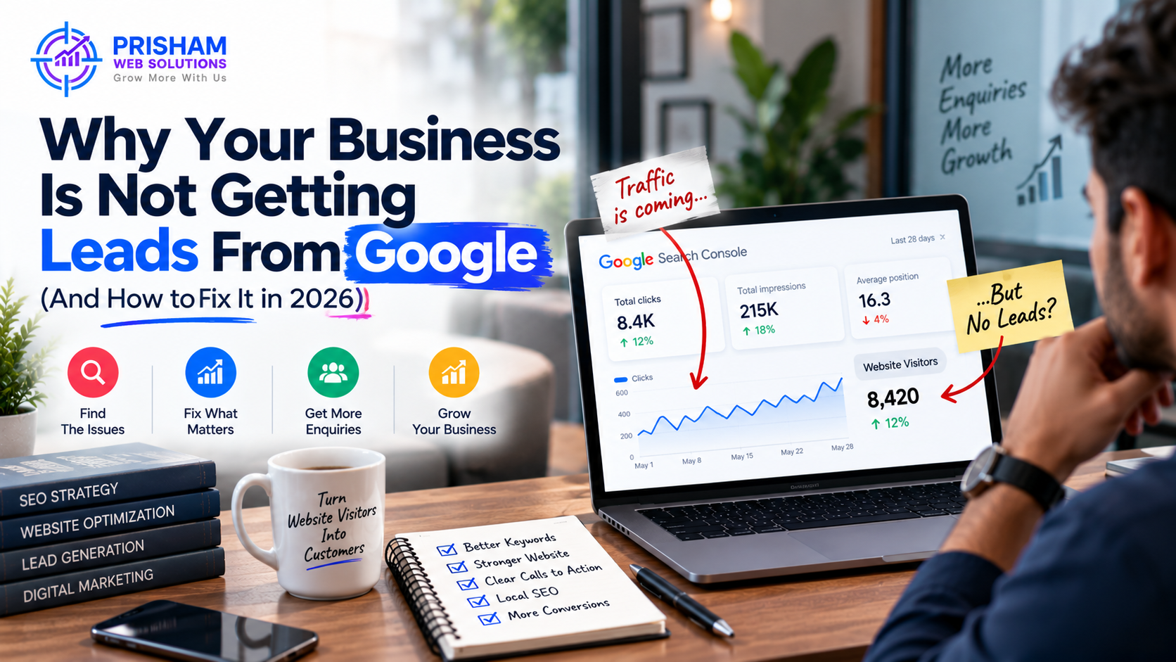 Why Your Business Is Not Getting Leads From Google (And How to Fix It in 2026)